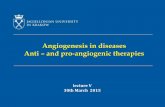 Angiogenesis in diseases Anti and pro-angiogenic therapies