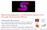 Observing Signatures of Dynamical Space-Time through ...
