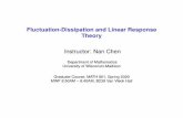 Fluctuation-Dissipation and Linear Response Theory