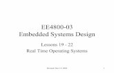EE4800-03 Embedded Systems Design