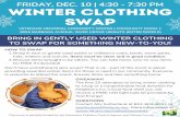 Winter Clothing Swap Flyer 8