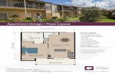 Apartment Design / Floor Layout - Settlers Village