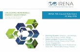 IRENA 11th Council Side Event 23 May 2016