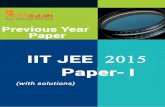 IIT - JEE 2015 (Advanced)