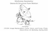 Multiview Geometry: Stereo & Structure from Motion