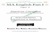 MA English Literature Part I Paper V MA English Part I