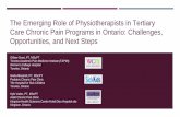 THE EMERGING ROLE OF PHYSIOTHERAPISTS IN TERTIARY …