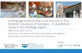 Linking agriculture and rural tourism in the Greater ...