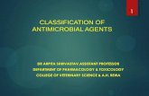 Classification of antimicrobial agents