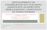 Development of Undergraduate Teaching Assistants as ...