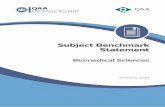 Subject Benchmark Statement: Biomedical Sciences