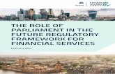 THE ROLE OF PARLIAMENT IN THE FUTURE REGULATORY FRAMEWORK ...