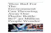 'How Bad For The Environment Can Throwing Away One Plastic ...