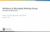 Resiliency & Microgrids Working Group