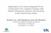 Application of A Heat-Integrated Post- combustion CO ...