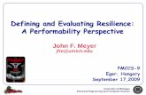 Defining and Evaluating Resilience: A Performability ...