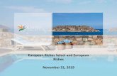 European Riches Select and European Riches November 21, 2019