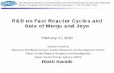 R&D on Fast Reactor Cycles and Role of Monju and Joyo