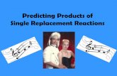 Predicting Products of Single Replacement Reactions