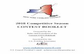 2018 Competitive Season CONTEST BOOKLET