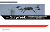 Spynel: A PROVEN SOLUTION FOR MICRO-UAV DETECTION