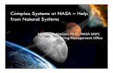 Complex Systems at NASA – Help from Natural Systems