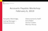 Accounts Payable Workshop February 22, 2018