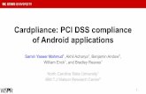 of Android applications Cardpliance: PCI DSS compliance ...