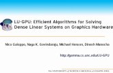 LU-GPU: Efficient Algorithms for Solving Dense Linear ...