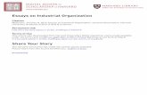 Essays on Industrial Organization - Harvard University