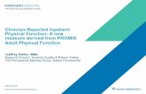 Clinician-Reported Inpatient Physical Function: A new ...