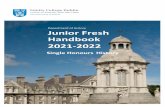 Department of History Junior Fresh Handbook 2021-2022