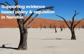 Supporting evidence based policy & regulation in Namibia