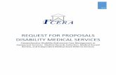 REQUEST FOR PROPOSALS DISABILITY MEDICAL SERVICES
