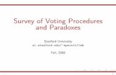 Survey of Voting Procedures and Paradoxes