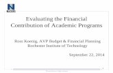 Evaluating the Financial Contribution of Academic Programs