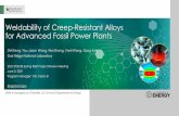 Weldability of Creep-Resistant Alloys for Advanced Fossil ...