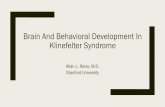 Brain And Behavioral Development In Klinefelter Syndrome