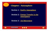 Table of Contents Chapter: Atmosphere