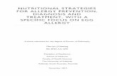 Nutritional strategies for allergy prevention, diagnosis ...