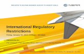 International Regulatory Restrictions