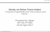 Study on Drive Trace Index - Dashboard - UNECE Wiki