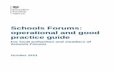 2013 Schools Forum Operational Guide - Blackpool