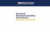 Global Sustainability Scholars Class of 2016