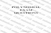 POLYNOMIAL EXAM QUESTIONS - MadAsMaths
