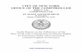 CITY OF NEW YORK OFFICE OF THE COMPTROLLER