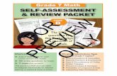 Grade 7 Self-Assessment & Review Packet - K8 Math Sense