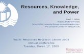 Resources, Knowledge, and Power - wrrc.arizona.edu