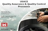 USACE Quality Assurance & Quality Control Processes