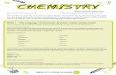 Week 1 - The Language of Chemistry: Symbols, names and ...